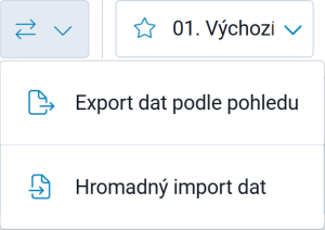 Nabídka pro export a import