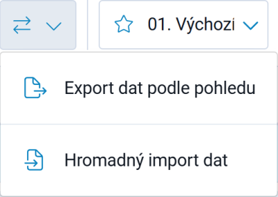 Nabídka pro export a import