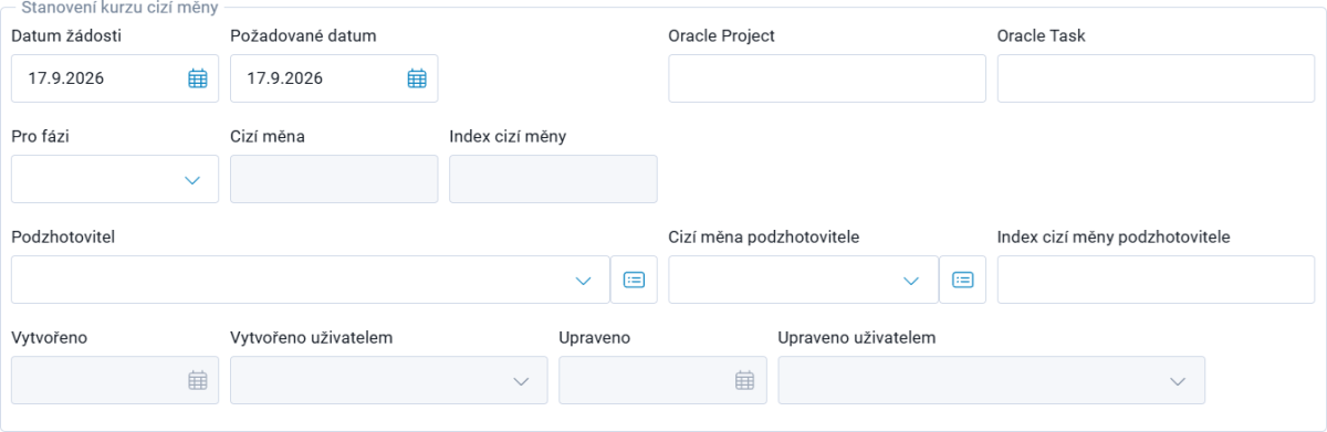 Stanovení kurzu cizí měny