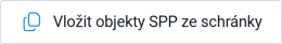 Vložit objekty ze schránky