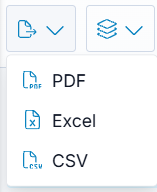 Nabídka exportu – formáty PDF, Excel a CSV Nabídka exportu – formáty PDF, Excel a CSV