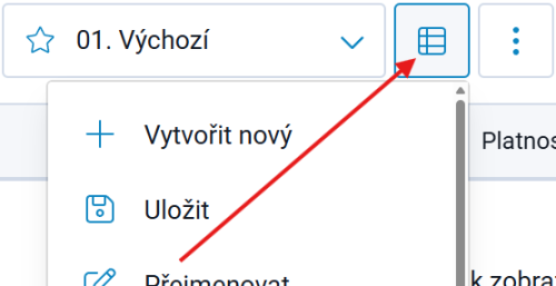 Možnosti pohledů Možnosti pohledů