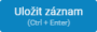 Uložit záznam Uložit záznam
